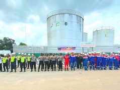 Antisipasi Keamanan di Wilayah Operasional, Elnusa Petrofin unit Fuel Terminal Tanjung Pandan Gelar Simulasi Skenario Demonstrasi Ilegal | IST